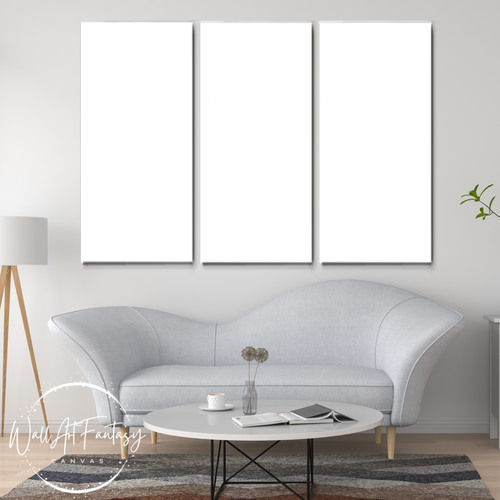 3-Panel Wide Photo Printed Canvas