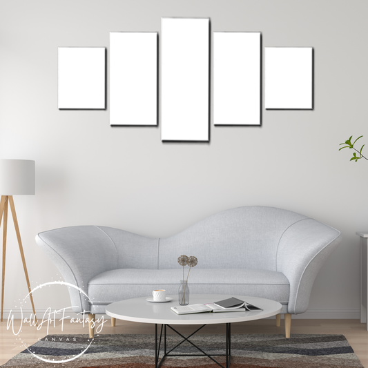 5-Panel Wide Photo Printed Canvas